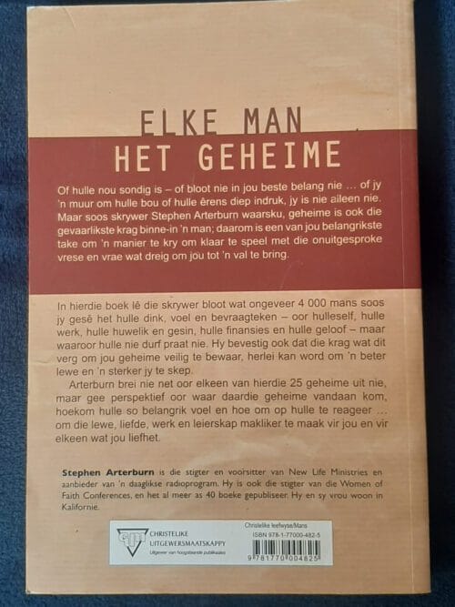Mans En Hulle Maskers – Stephen Arterburn secondhand book