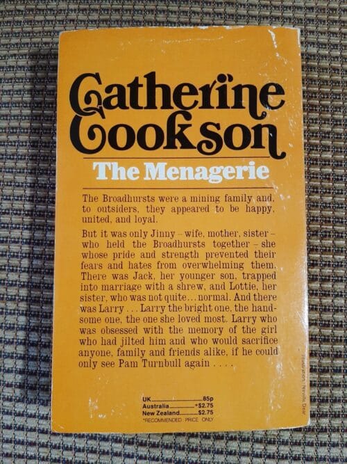 The Menagerie – Catherine Cookson secondhand book