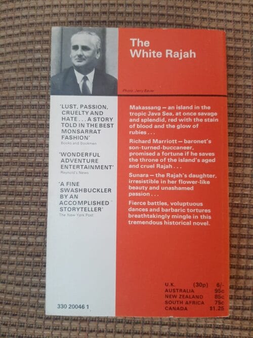 The White Rajah – Nicholas Monsarrat secondhand book