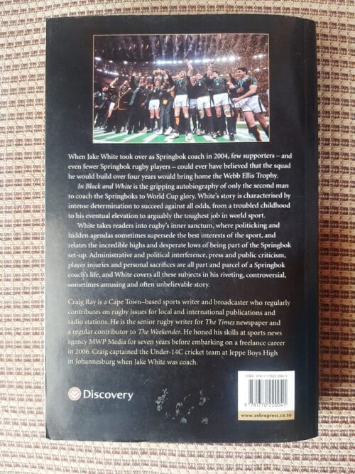 In Black and White: The Jake White Story – Craig Ray, Jake White secondhand book