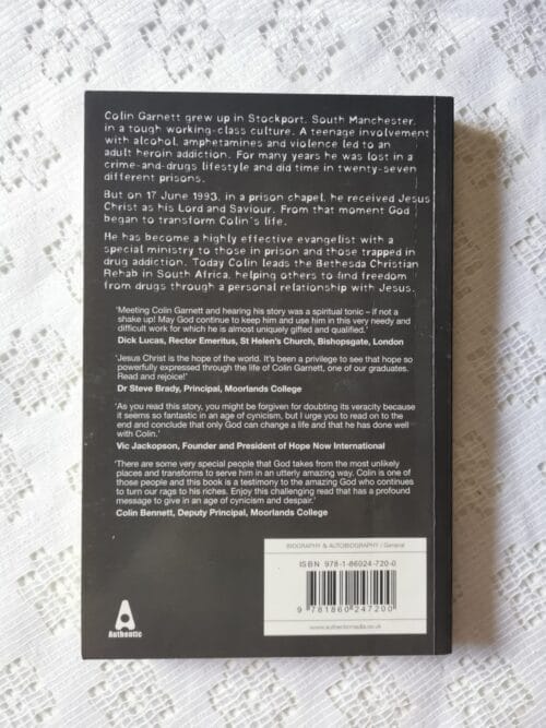 Junkie Meets Jesus In A Trash Can – Colin Garnett secondhand book