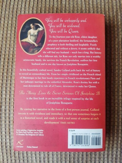 The Many Lives & Secret Sorrows Of Joséphine B. – Sandra Gulland secondhand book