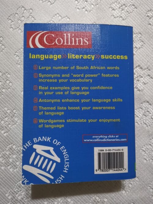 Collins New School Thesaurus: South African Edition secondhand book