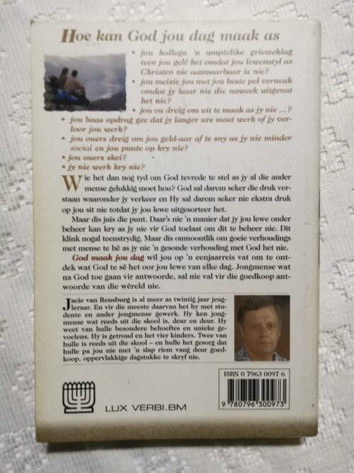 God Maak My Dag – Jacie Van Rensburg secondhand book