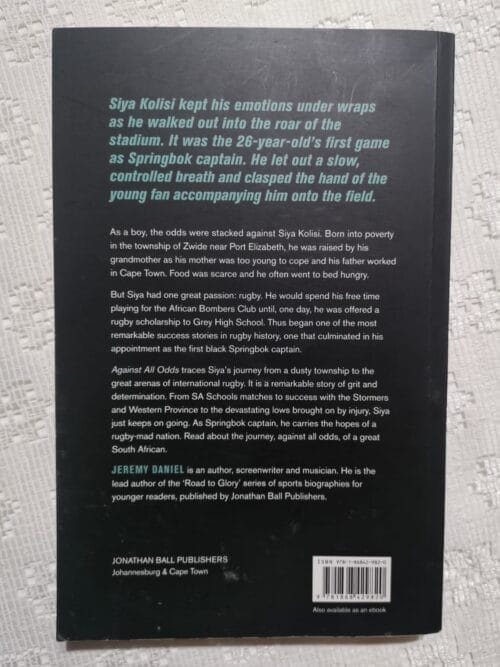 Siya Kolisi, Against All Odds – Jeremy Daniel secondhand book