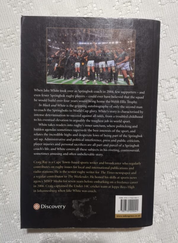 In Black And White: The Jake White Story – Craig Ray secondhand book