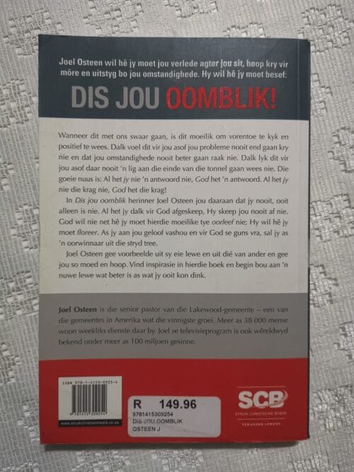Dis Jou Oomblik – Joel Osteen secondhand book