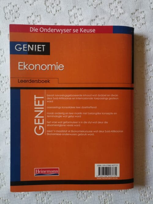 Geniet Ekonomie Leerdersboek Graad11 secondhand book