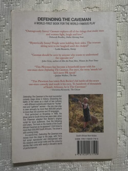 Defending The Caveman – Tim Plewman secondhand book