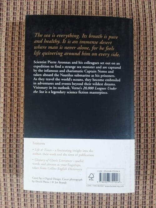 20,000 Leagues Under The Sea – Jules Verne secondhand book