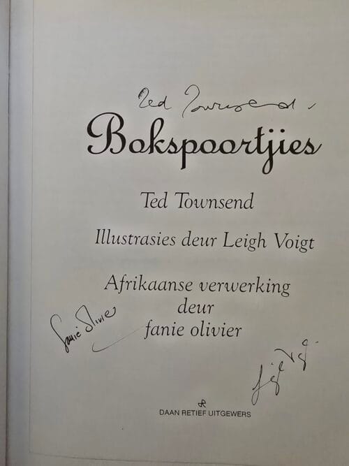 Bokspoortjies – Ted Townsend *Geteken* secondhand book