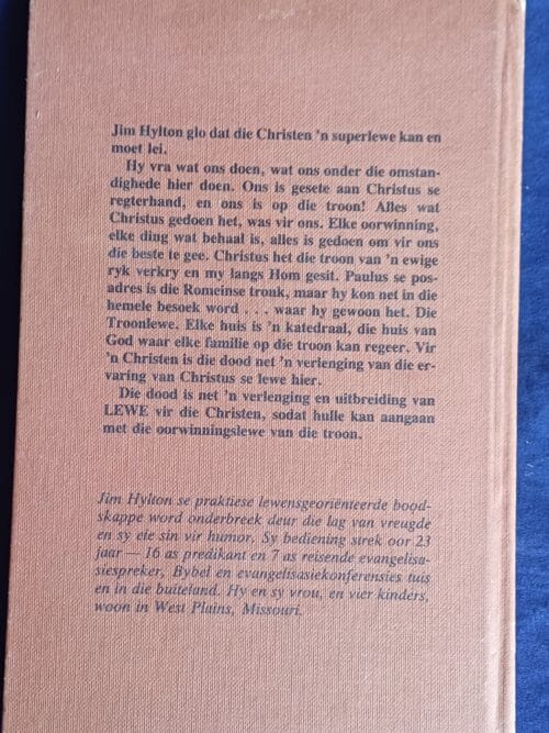 Met Christus Op Die Troon – Jim Hylton secondhand book