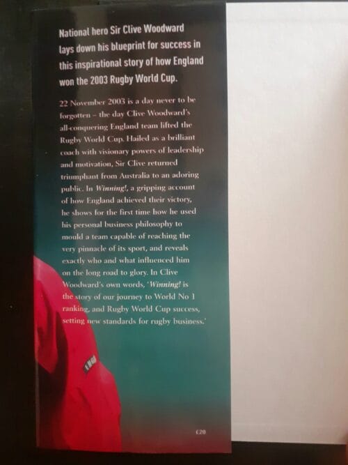 Winning! – Clive Woodward secondhand book