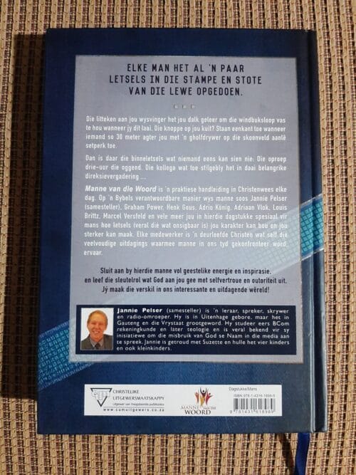 Manne Van Die Woord – Jannie Pelser secondhand book