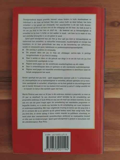 Speel-Speel Skoolgereed – Martie Pieterse secondhand book
