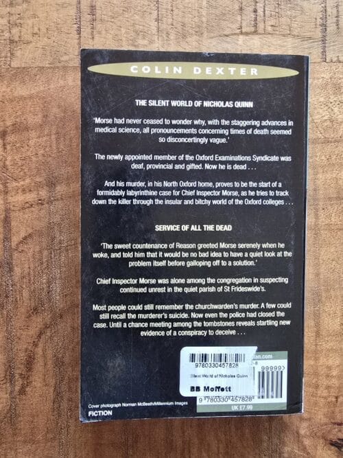 The silent world of Nicholas Quinn & Service of all the dead – Colin Dexter secondhand book