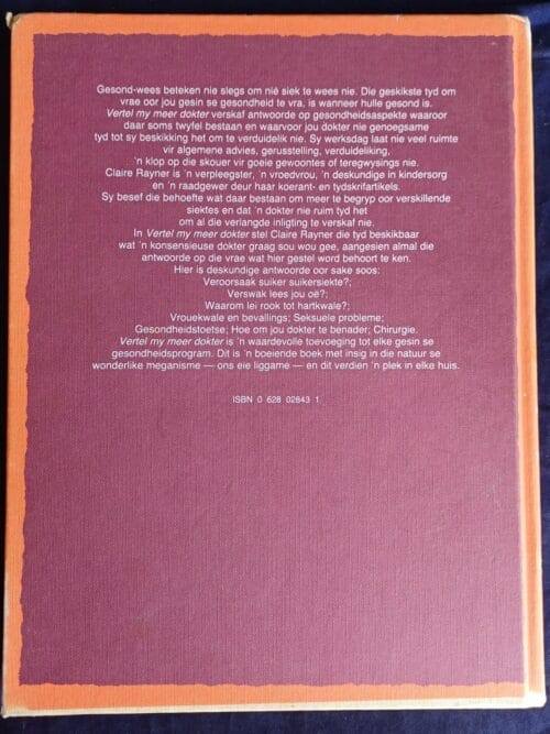 Vertel My Meer Dokter – Claire Rayner secondhand book