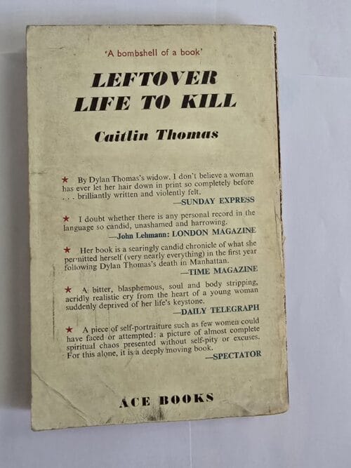 Leftover time to kill – Caitlin Thomas secondhand book