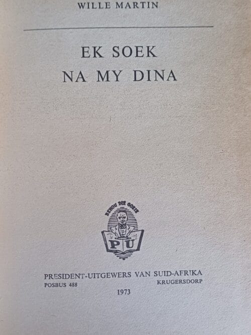 Ek soek na my Dina – Wille Martin secondhand book