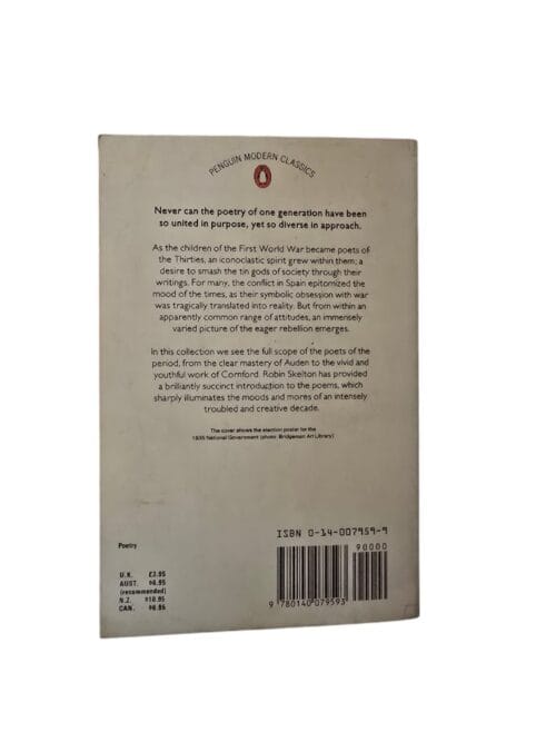 Poetry of the Thirties – Robin Skelton secondhand book