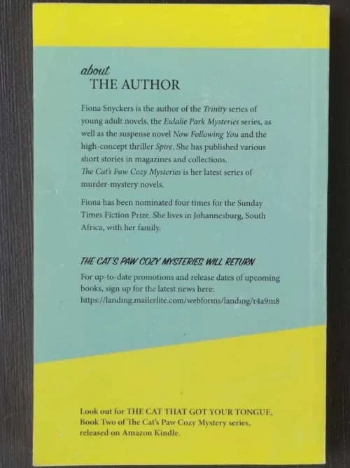 The cat that had a clue – Fiona Snyckers secondhand book