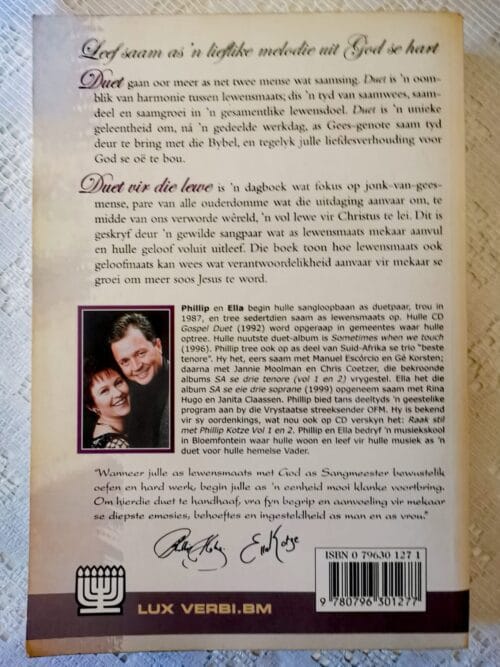 Duet vir die Lewe – Phillip & Ella Kotze secondhand book