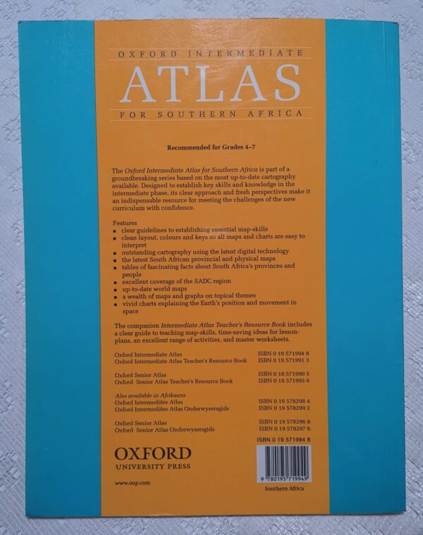 Oxford Intermediate Atlas for Southern Africa secondhand book