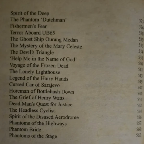 The world’s greatest unsolved mysteries secondhand book