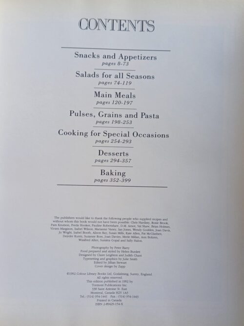 The complete vegetarian cookbook – Chris Hardisty secondhand book