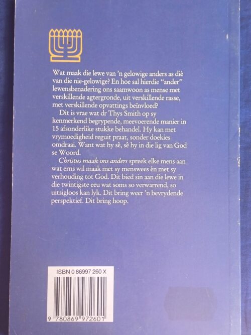 Christus maak ons anders – Dr Thys Smith secondhand book