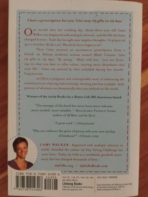 29 Gifts – How a month of giving can change your life – Cami Walker secondhand book