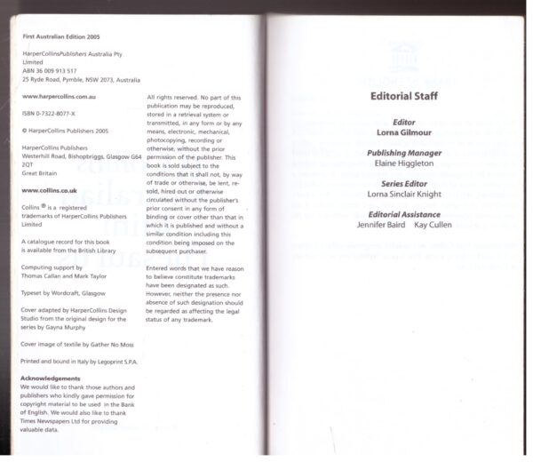 Collins Australian Mini Thesaurus secondhand book