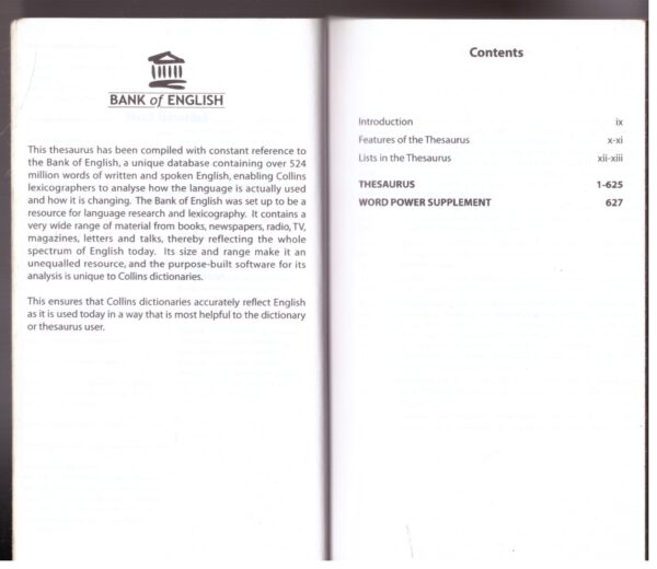 Collins Australian Mini Thesaurus secondhand book