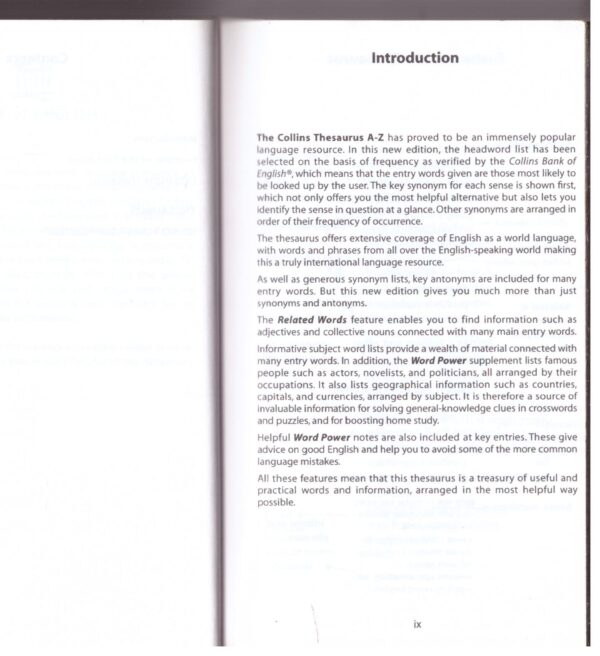 Collins Australian Mini Thesaurus secondhand book