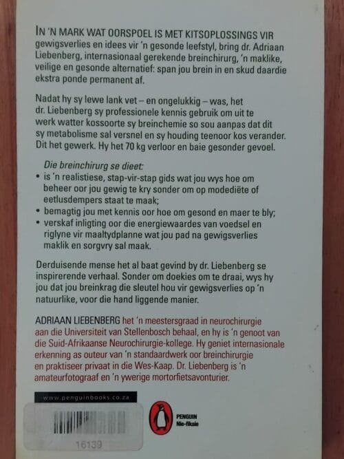 Die Breinchirurg se dieet – Dr WA Liebenberg secondhand book