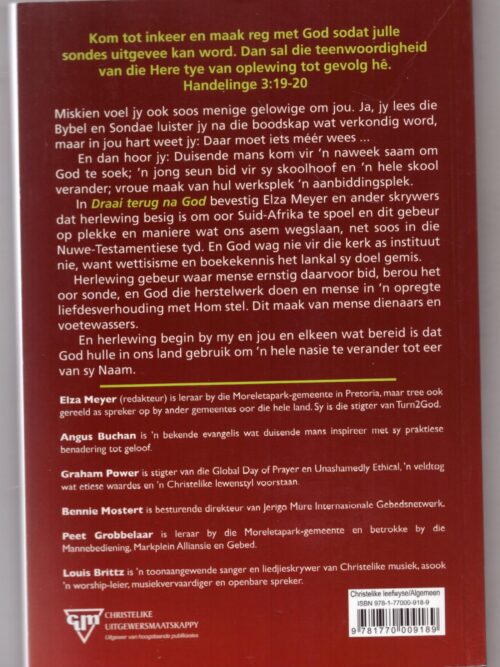 Draai Terug na God – Elza Meyer secondhand book