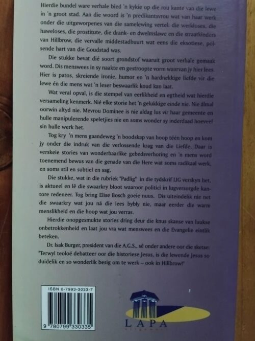 Hillbrow is nie vir sissies nie – Elise Bosch secondhand book