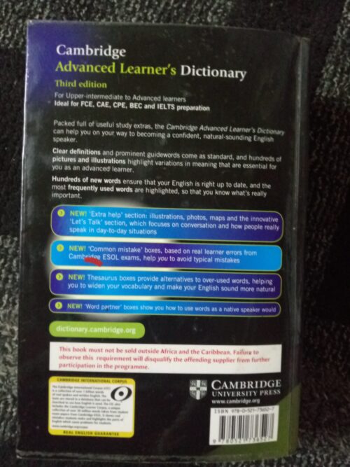 Cambridge Advanced Learner’s Dictionary secondhand book