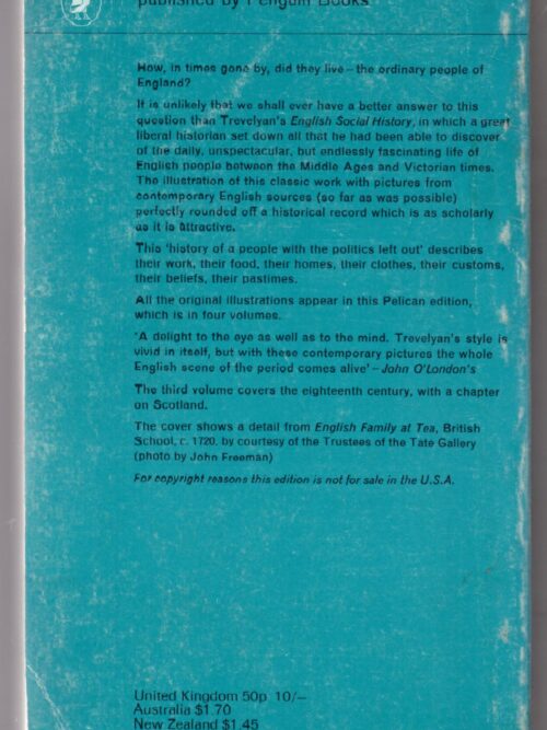 Illustrated English Social History. Vol.3: the Eighteenth Century – G. M. Trevelyan secondhand book