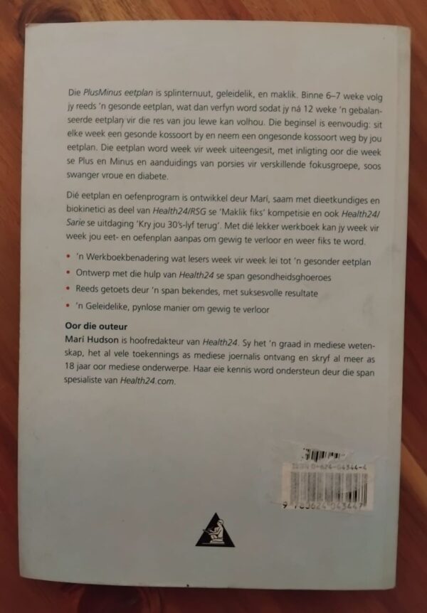 Plus Minus Eetplan – Mari Hudson secondhand book
