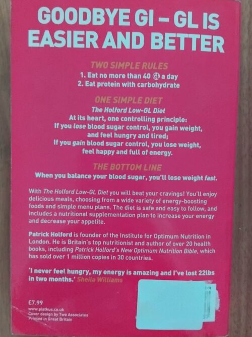 The Holford Low-GL Diet – Patrick Holford secondhand book