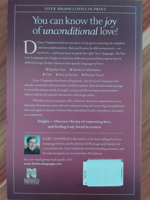 The five love languages for singles – Gary Chapman secondhand book