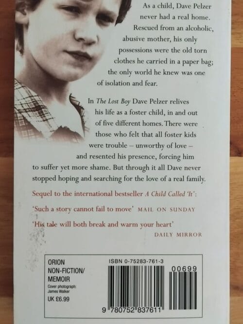 The lost boy – Dave Pelzer secondhand book