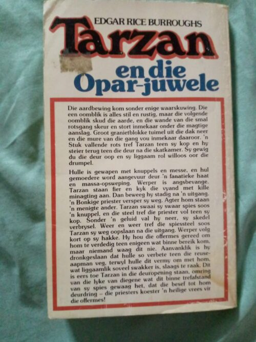 Tarzan en die Opar-juwele – Edgar Rice Burroughs secondhand book