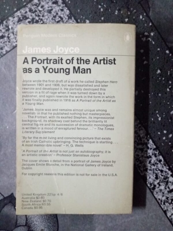 A Portrait Of The Artist As A Young Man – James Joyce secondhand book