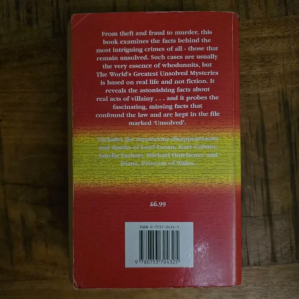 The world’s greatest unsolved mysteries secondhand book