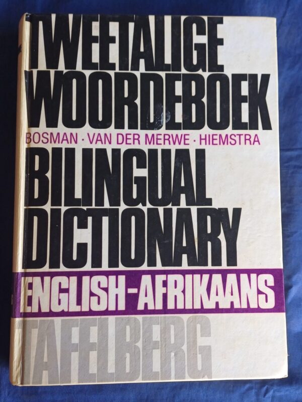 Tweetalige woordeboek Engels-Afrikaans – Tafelberg secondhand book