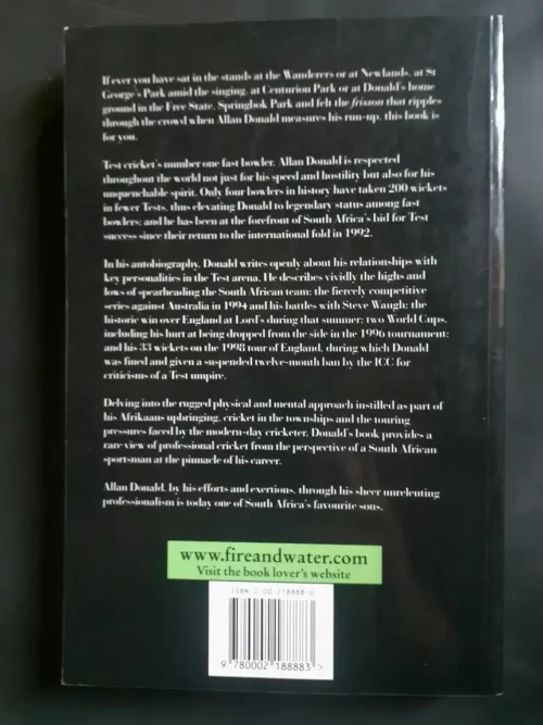 White Lightning: The Autobiography – Allan Donald secondhand book
