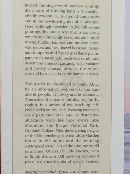 Magnificent South Africa – Various secondhand book