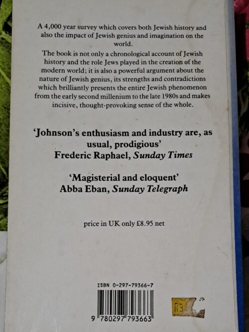 A History of the Jews – Paul Johnson secondhand book